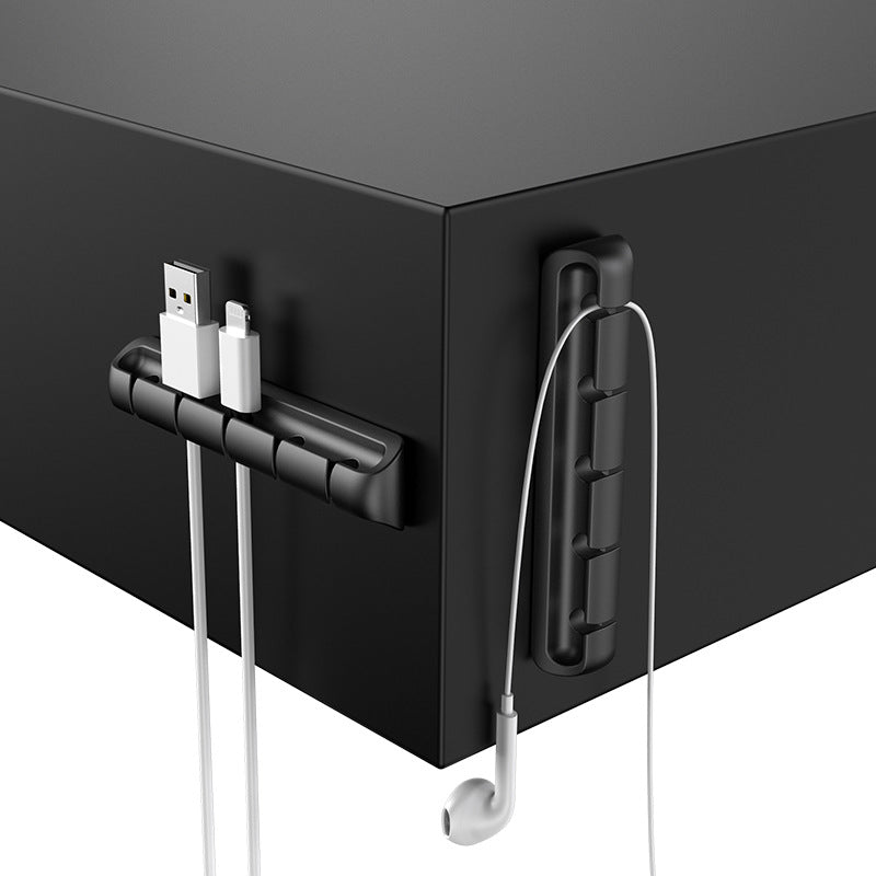 Silikon Kabel‑Organizer – multi‑fach Kabelhalter für Schreibtisch & Smart‑Home Zubehör
