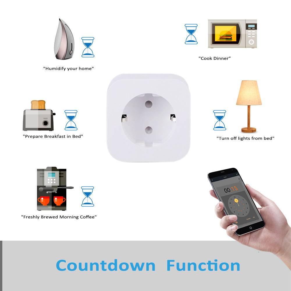 Tuya Smart WiFi Steckdose 16A – Energie‑Monitoring & App‑Steuerung (Smart‑Life)