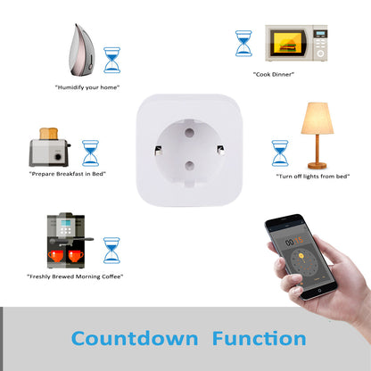 Tuya Smart WiFi Steckdose 16A – Energie‑Monitoring & App‑Steuerung (Smart‑Life)