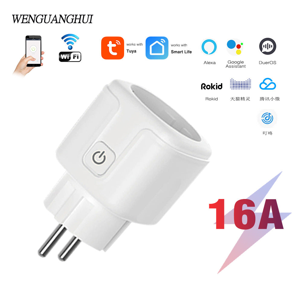 Tuya Smart WiFi Steckdose 16A – Energie‑Monitoring & App‑Steuerung (Smart‑Life)
