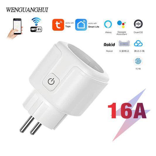 Tuya Smart WiFi Steckdose 16A – Energie‑Monitoring & App‑Steuerung (Smart‑Life)