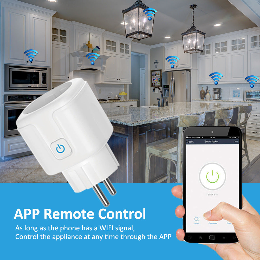 Tuya Smart WiFi Steckdose 16A – Energie‑Monitoring & App‑Steuerung (Smart‑Life)