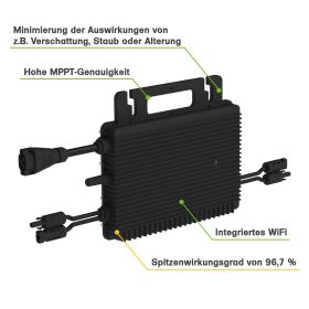 Balkonkraftwerk 940W Trina Solar – Hoymiles HMS‑800‑2WB – WLAN