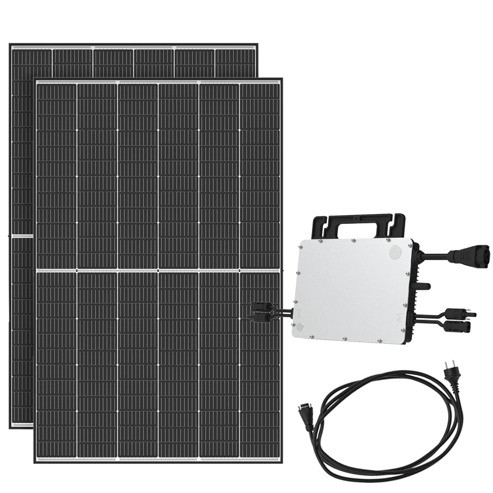 Balkonkraftwerk 940W Trina Solar – Hoymiles HMS‑800‑2WB – WLAN